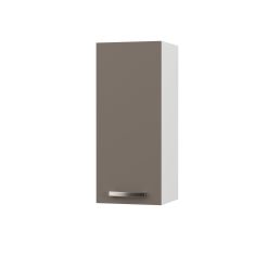 CHARLOTΤE Πάνω Ντουλάπι 30x30.5x71.8εκ με μεταλλικά χερούλια Μόκα AlphaB2B |  Ντουλάπια στο espiti