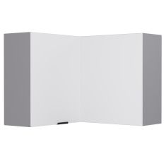 Craft Πάνω Ντουλάπι Γωνιακό Λευκό 60-60x30x72cm AlphaB2B |  Ντουλάπια στο espiti