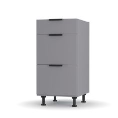 Craft Κάτω Ντουλάπι Συρταριέρα Γραφίτης 40x48x82cm AlphaB2B |  Ντουλάπια στο espiti
