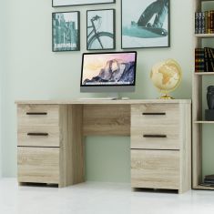 Γραφείο Solo 145 Sonoma με Wenge 145x60x76εκ AlphaB2B |  Γραφεία στο espiti