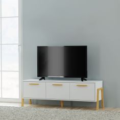 Έπιπλο Τηλεόρασης Belle Λευκό 149.5x41x49cm AlphaB2B |  Έπιπλα τηλεόρασης στο espiti