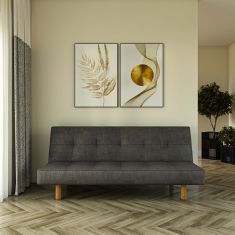 Καναπές Κρεβάτι Hermes Τριθέσιος Γκρι 180x95x82cm AlphaB2B |  Καναπέδες στο espiti