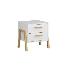 Κομοδίνο Belle Λευκό 50x41x49cm AlphaB2B |  Κομοδίνα στο espiti