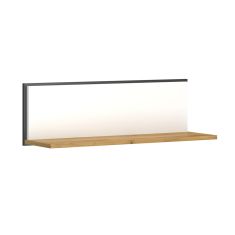 Ράφι Επιτοίχιο Palmor Χρυσό Δρυς-Λευκό 77x23.5x24.5cm AlphaB2B |  Ραφιέρες τοίχου στο espiti