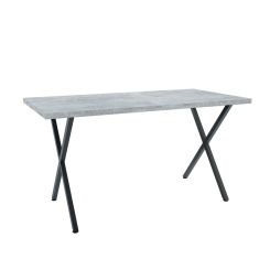 Τραπέζι Houston Γκρι-Μαύρο 160x80x77cm AlphaB2B |  Τραπέζια στο espiti