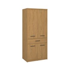 Ντουλάπα Δίφυλλη Pavi Βελανιδιά 84.3x55.1x197.2cm AlphaB2B |  Ντουλάπες ρούχων στο espiti