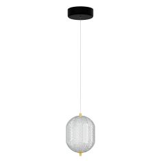 Φωτιστικό Κρεμαστό Led 18W 4000K Χρυσό 20x15x120cm AlphaB2B |  Οροφής στο espiti