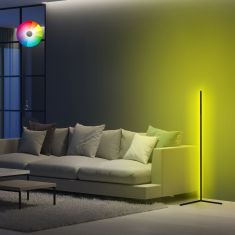 ΦΩΤΙΣΤΙΚΟ ΔΑΠΕΔΟΥ ΜΑΥΡΟ ΜΕ RGB LED & ΑΣΥΡΜΑΤΟ ΧΕΙΡΙΣΤΗΡΙΟ HM7309 30x30x120 εκ. |  Δαπέδου στο espiti