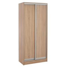 ΝΤΟΥΛΑΠΑ ΣΥΡΟΜΕΝΗ ADLER ΜΕΛΑΜΙΝΗΣ 90x45x210Yεκ. SONAMA OAK 2ΦΥΛΛΗ HM2436.01 |  Ντουλάπες ρούχων στο espiti