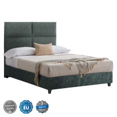 ΚΡΕΒΑΤΙ MILO ΑΠΟ ΠΡΑΣΙΝΟ ΥΦΑΣΜΑ τύπου NUBUCK HM646.27 ΓΙΑ ΣΤΡΩΜΑ 120x200 εκ. |  Κρεβάτια στο espiti