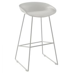 ΣΚΑΜΠΟ ΜΕΤΑΛΛΙΚΟ NAILA HM8450.01 ΜΕ ΚΑΘΙΣΜΑ PP ΛΕΥΚΟ 47x47x83 εκ. |  Σκαμπώ μπαρ στο espiti