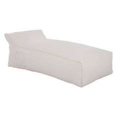 ΠΟΥΦ ΞΑΠΛΩΣΤΡΑ WADELIN HM5774.11 ΜΕ TEXTILINE ΛΕΥΚΟ 190x80x40-60Υ εκ. |  Σκαμπώ κήπου στο espiti