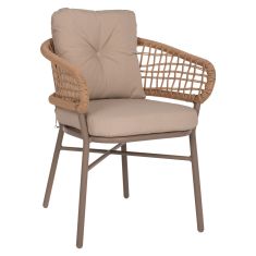 ΠΟΛΥΘΡΟΝΑ ΑΛΟΥΜΙΝΙΟΥ ΜΟΚΑ ΕΠΑΓΓΕΛΜ. RATTAN & ΜΑΞΙΛΑΡΙ ΜΠΕΖ HM5863.02 60x56x84 εκ. |  Πολυθρόνες κήπου στο espiti