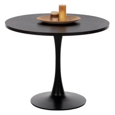 ΤΡΑΠΕΖΙ ΤΡΑΠΕΖΑΡΙΑΣ ROLLO HM9421.02 ΣΤΡΟΓΓΥΛΟ BLACK MARBLE Φ90x74 εκ. |  Τραπέζια στο espiti