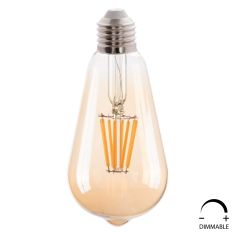 ΛΑΜΠΤΗΡΑΣ HM4188.02 LED FILAMENT 8W E27 DIMMABLE 3000K GOLD |  Βιτρίνες - Έπιπλα εισόδου στο espiti