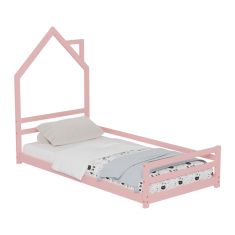 ΚΡΕΒΑΤΙ ΠΑΙΔΙΚΟ HOUSER HM676.06 τ.MONTESSORI ΞΥΛΟ ΠΕΥΚΟ ΡΟΖ- 190x90εκ |  Παιδικά έπιπλα στο espiti