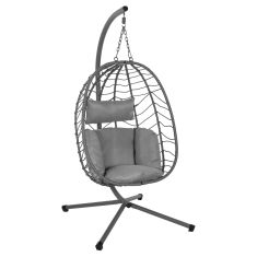 ΚΡΕΜΑΣΤΗ ΠΟΛΥΘΡΟΝΑ ΦΩΛΙΑ MILLIE HM5997.10 ΜΕΤΑΛΛΟ-ΣΥΝΘ.RATTAN ΓΚΡΙ 90x75x190Υεκ. |  Κούνιες στο espiti
