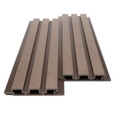 WPC PANEL ΜΕ 3D ΠΗΧΑΚΙΑ 25/176.5mm D.BROWN 8530 NewPlan - NewPlan |  Διακόσμηση τοίχου στο espiti