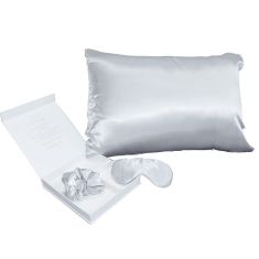 ΣΕΤ ΔΩΡΟΥ 3 ΤΕΜ. PURE SILK SILVER ONE SIZE MELINEN |  Μαξιλαροθήκες Απλές στο espiti