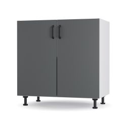 Modest Κάτω Ντουλάπι Ανθρακί 80x48x82cm AlphaB2B |  Ντουλάπια στο espiti