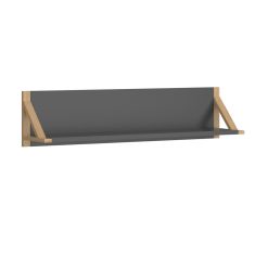 Ράφι Επιτοίχιο Belle Ανθρακί 96x20.5x22.5cm AlphaB2B |  Ραφιέρες τοίχου στο espiti