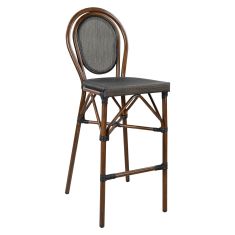 ΣΚΑΜΠΟ ΑΛΟΥΜΙΝΙΟΥ AZARIA HM5059 BAMBOO LOOK ΚΑΦΕ ΜΕ TEXTLINE 44x52x115Υεκ |  Σκαμπώ κήπου στο espiti