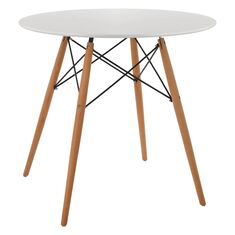 ΤΡΑΠΕΖΙ MINIMAL ΣΤΡΟΓΓΥΛΟ HM0059.01 MDF ΣΕ ΛΕΥΚΟ-ΠΟΔΙΑ ΟΞΙΑΣ ΦΥΣΙΚΟ Φ80Χ72Υεκ. |  Τραπεζάκια σαλονιού στο espiti