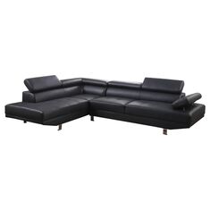 ΚΑΝΑΠΕΣ ΓΩΝΙΑ GORO ΑΡΙΣΤΕΡΗ HM3084.02L ΑΠΟ ΜΑΥΡΟ PU 270x200x87Υεκ |  Καναπέδες γωνιακοί στο espiti