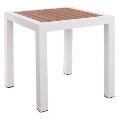 ΤΡΑΠΕΖΙ ΑΛΟΥΜΙΝΙΟΥ SABRA HM5403.01 ΛΕΥΚΟ ΜΕ POLYWOOD 45Χ45Χ45,5 εκ. |  Τραπέζια κήπου στο espiti