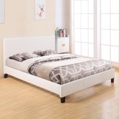ΚΡΕΒΑΤΙ BECCA 150x200 εκ. ΜΕ PU ΛΕΥΚΟ HM553.01 |  Κρεβάτια στο espiti