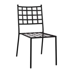 ΜΕΤΑΛΛΙΚΗ ΚΑΡΕΚΛΑ EMERY HM5509 ΣΕ ΜΑΥΡΗ ΑΠΟΧΡΩΣΗ 46x58x88  cm |  Πολυθρόνες κήπου στο espiti