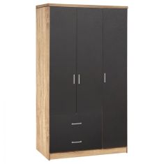 ΝΤΟΥΛΑΠΑ 3ΦΥΛΛΗ ME 2 ΣΥΡΤΑΡΙΑ CAESAR HM340.04 SONAMA ΜΕ ΓΚΡΙ 89x42,5Χ181εκ. |  Ντουλάπες ρούχων στο espiti