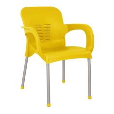 ΠΟΛΥΘΡΟΝΑ ΠΟΛΥΠΡΟΠΥΛΕΝΙΟΥ KAREK HM5592.09 ΧΡΩΜΑ ΚΙΤΡΙΝΟ ΜΕ ΠΟΔΙ ΑΛΟΥΜΙΝΙΟΥ 59x58x81Y |  Πολυθρόνες κήπου στο espiti