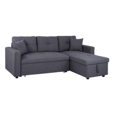 ΚΑΝΑΠΕΣ ΓΩΝΙΑ ΚΡΕΒΑΤΙ WAYNE 224x147x85Υεκ. HM3028.11 ΓΚΡΙ ΥΦΑΣΜΑ |  Καναπέδες γωνιακοί στο espiti