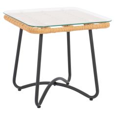 ΤΡΑΠΕΖΙ ΜΕΤΑΛΛΙΚΟ GERRY HM5717 ΜΕ WICKER ΜΠΕΖ 50x50x48,5 εκ. |  Τραπέζια κήπου στο espiti