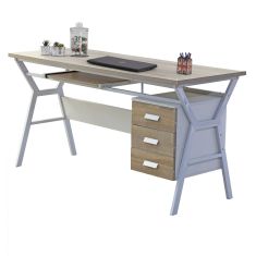 ΓΡΑΦΕΙΟ ΜΕ ΜΕΤΑΛΛΙΚΟ ΣΚΕΛΕΤΟ HM2132.01 SONAMA ΛΕΥΚΟ 150X60X76Υ εκ. |  Γραφεία στο espiti