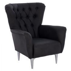 ΠΟΛΥΘΡΟΝΑ ΜΠΕΡΖΕΡΑ Τ. CHESTERFIELD ΣΕ ΧΡΩΜΑ ΜΑΥΡΟ HM9217.01 87x88x100 εκ. |  Πολυθρόνες σαλονιού στο espiti