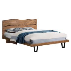 ΚΡΕΒΑΤΙ NICOLE HM8218.11 ΑΠΟ ΜΑΣΙΦ ΞΥΛΟ ΑΚΑΚΙΑΣ 212,5x180x106εκ. ΓΙΑ ΣΤΡΩΜΑ 160Χ200 |  Κρεβάτια στο espiti