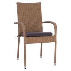 ΠΟΛΥΘΡΟΝΑ ΜΕΤΑΛΛΙΚΗ ANISHA HM5685.02 ΜΕ ΜΑΞΙΛΑΡΙ WICKER ΚΑΦΕ-ΜΟΚΑ ΣΤΟΙΒ/ΜΕΝΗ 56x60x94 εκ. |  Πολυθρόνες κήπου στο espiti