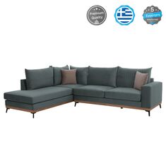 ΚΑΝΑΠΕΣ ΑΡΙΣΤΕΡΗ ΓΩΝΙΑ MESINA ΥΦΑΣΜΑ ΑΛΕΚΙΑΣΤΟ ΜΕΝΤΑ 290Χ240Χ94Υεκ. HM3253.07L |  Καναπέδες γωνιακοί στο espiti