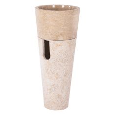 ΝΙΠΤΗΡΑΣ ΜΑΡΜΑΡΙΝΟΣ CONE SINK CREME WHITE Φ40x90Y εκ.HM7808.02 |  Νεροχύτες στο espiti