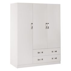 ΝΤΟΥΛΑΠΑ 3ΦΥΛΛΗ CARLY HM384.05 ΜΕ ΔΥΟ ΣΥΡΤΑΡΙΑ ΛΕΥΚΗ 150X55Χ180Υεκ. |  Ντουλάπες ρούχων στο espiti