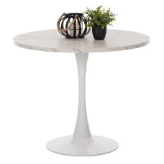 ΤΡΑΠΕΖΙ ΤΡΑΠΕΖΑΡΙΑΣ ROLLO HM9421.01 ΣΤΡΟΓΓΥΛΟ WHITE MARBLE Φ90x74Y εκ. |  Τραπέζια στο espiti