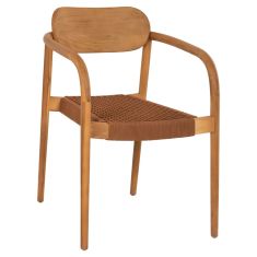 ΠΟΛΥΘΡΟΝΑ OSLO HM9636.01 ΞΥΛΟ TEAK ΦΥΣΙΚΟ & ΚΑΦΕ ΣΧΟΙΝΙ 55x54x80Y εκ. |  Πολυθρόνες σαλονιού στο espiti
