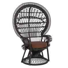 ΠΟΛΥΘΡΟΝΑ ROYAL PEACOCK HM9342.03 RATTAN ΜΑΥΡΟ-ΜΑΞΙΛΑΡΙ ΚΑΦΕ 114x72x150Yεκ. |  Πολυθρόνες κήπου στο espiti