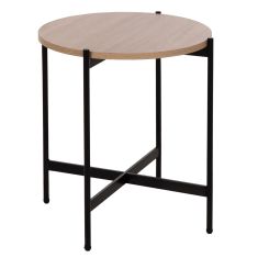 ΒΟΗΘΗΤΙΚΟ ΤΡΑΠΕΖΙ HM9589.03 MDF SONAMA-ΜΑΥΡΗ ΜΕΤΑΛΛΙΚΗ ΒΑΣΗ Φ50x55Υεκ. |  Τραπέζια στο espiti