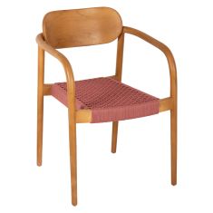 ΠΟΛΥΘΡΟΝΑ OSLO HM9636.06 ΞΥΛΟ TEAK ΦΥΣΙΚΟ & ΡΟΖ ΣΧΟΙΝΙ 55x54x80Yεκ. |  Πολυθρόνες σαλονιού στο espiti