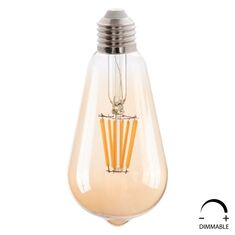 ΛΑΜΠΤΗΡΑΣ HM4188.02 LED FILAMENT 8W E27 DIMMABLE 3000K GOLD |  Βιτρίνες - Έπιπλα εισόδου στο espiti