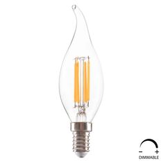 ΛΑΜΠΤΗΡΑΣ HM4047.01 ΣΤΥΛ ΦΛΟΓΑ LED FILAMENT 6W E14 3000K ΔΙΑΦΑΝΟ DIMMABLE |  Βιτρίνες - Έπιπλα εισόδου στο espiti