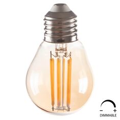 ΛΑΜΠΤΗΡΑΣ HM4046.02 LED FILAMENT 6W E27 3000K GOLD DIMMABLE |  Βιτρίνες - Έπιπλα εισόδου στο espiti
